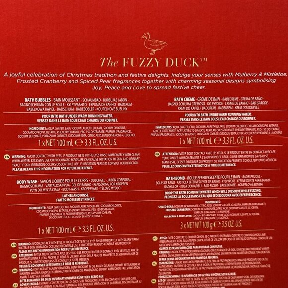 Baylis & Harding England The Fuzzy Duck Bath Time Bliss Holiday Gift Set - Picture 8 of 8